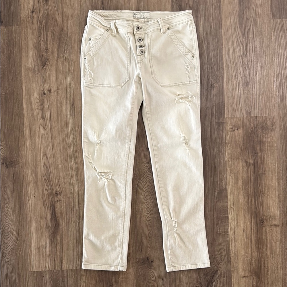Free People Mountaineer Relaxed Jean Button Fly Size 0